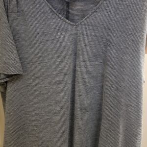 Lane Bryant Charcoal Ribbed Top